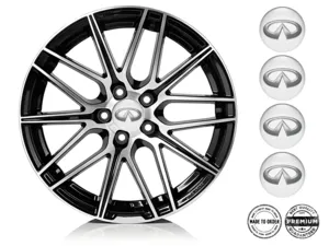 Infiniti Style Emblèmes Roue Étiquettes Bombées Haute Qualité